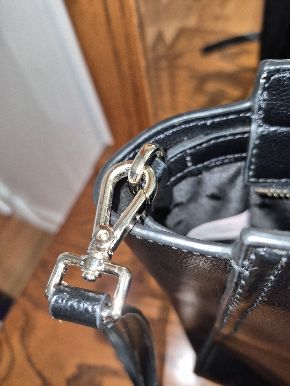 kate spade Black Pebbled Leather Satchel Geraldine-Patterson Ave. - Picture 9 of 11